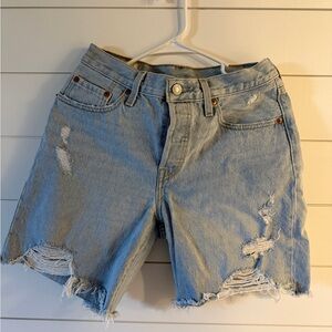 Levi’s 501 light denim cutoff shorts Size W 26